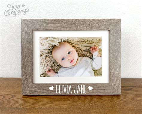 Personalized Baby Name Picture Frame Child's Name Frame First Mother's ...