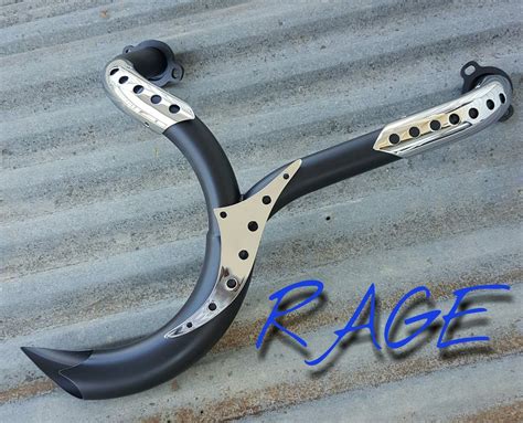 MeanCycles | RAGE HONDA FURY EXHAUST ((BLACK CERAMIC)) - Part No: STG-RAGE