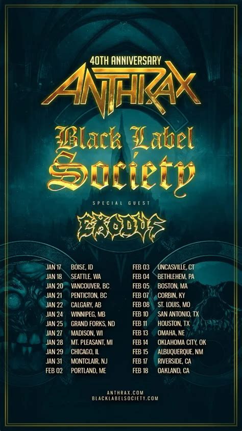 Event Anthrax + Black Label Society - 15/02/2023 - Albuquerque - Revel ...