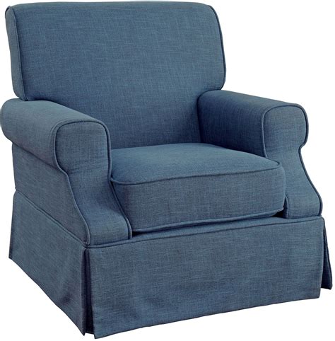 Leela Blue 360 Swivel Glider & Rocker Chair from Furniture of America | Coleman Furniture