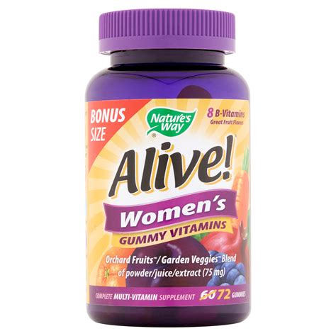 Alive! Women's Energy Gummy Multivitamin Bonus Size 72 count - Walmart.com - Walmart.com