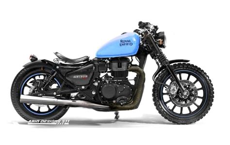 Royal Enfield Meteor 350 Digitally Modified Into A Brawny Bobber