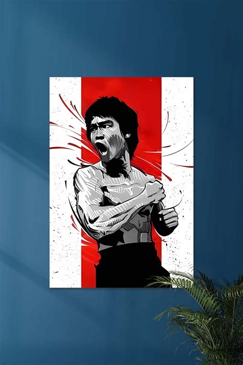 BRUCE LEE | THE FIGHTER | Motivational Poster – Posterized