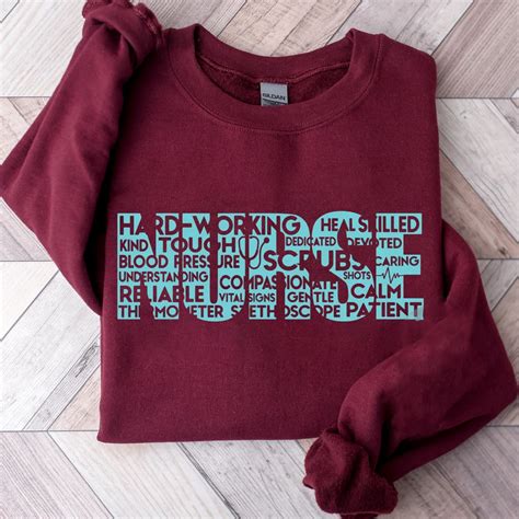 Nurse Word Art Sweatshirt