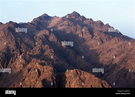 Mount Catherine the highest mountain in Egypt Photographed from the Stock Photo: 7020674 - Alamy