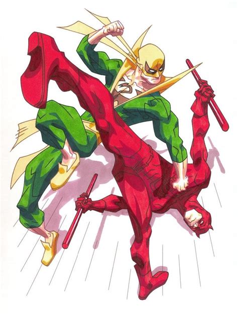 Haynes - Iron Fist vs DareDevil Comic Art | Iron fist, Iron fist marvel, Daredevil