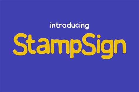 Stampsign Font by Tea fonts · Creative Fabrica