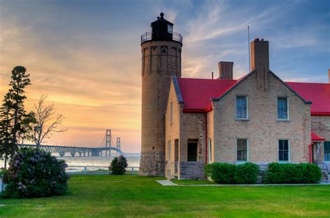 Old Mackinac Point Lighthouse - Mackinaw City, Michigan | Mackinaw city, Lighthouse, Mackinaw