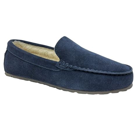 Clarks - Clarks Mens Suede Moccasin Slippers Warm Cozy Indoor Outdoor ...