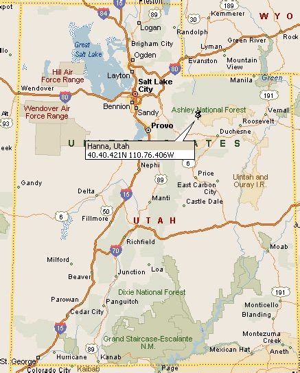 Hanna, Utah Map 4