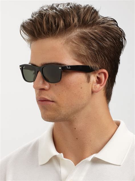 Ray-ban New Wayfarer Sunglasses in Black for Men | Lyst