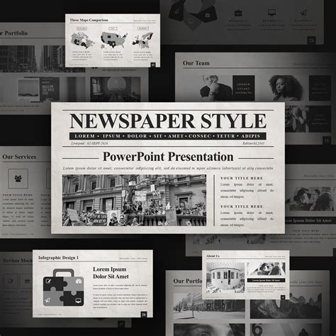 Google Presentation Newspaper Template