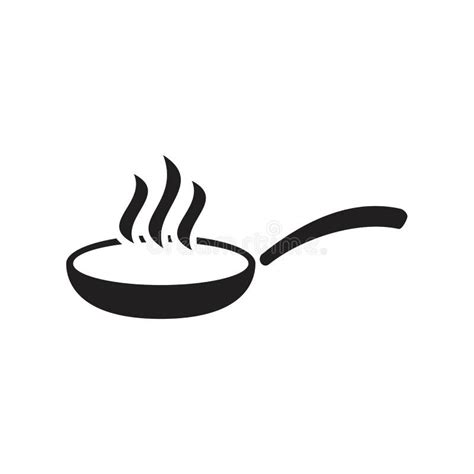 Frying Pan Icon Vector Illustration Stock Vector - Illustration of ...