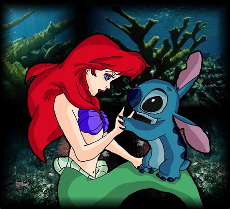 Ariel and Stitch by andy-pants on DeviantArt