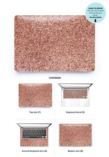 Rose gold faux glitter Laptop Skin Asus Laptop Case, Laptop Bag, Hp ...