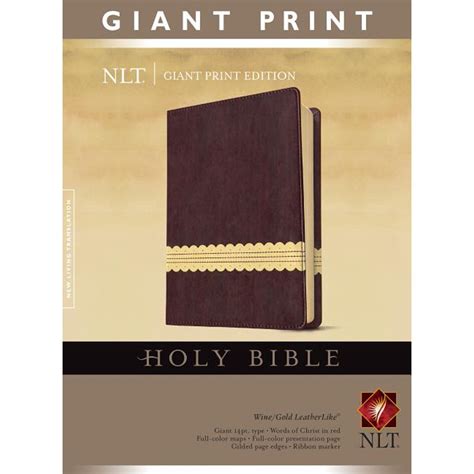 Giant Print Bible-NLT (Edition 2) (Hardcover) - Walmart.com - Walmart.com