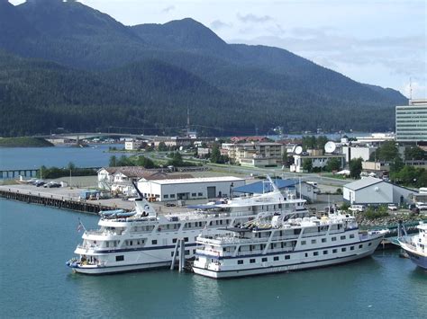 Alaska ferries and cruise ships are a common site at Juneau, AK. | Alaska travel, Juneau, Alaska