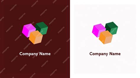 Premium Vector | Rectangle Colorful Logo