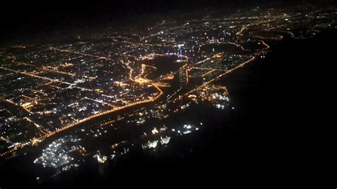 Dubai night skyview🛫 view from flight ️🌙 Night view, Takeoff 🛫 - YouTube