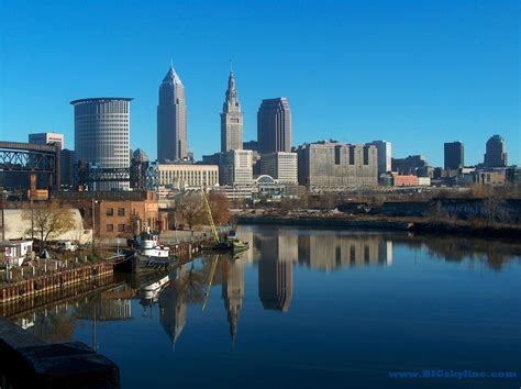 Cleveland, Ohio city skyline pic in USA