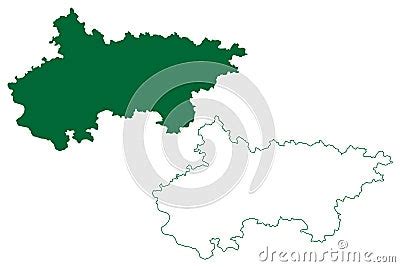 Pratapgarh District Uttar Pradesh State, Republic Of India Map Vector ...