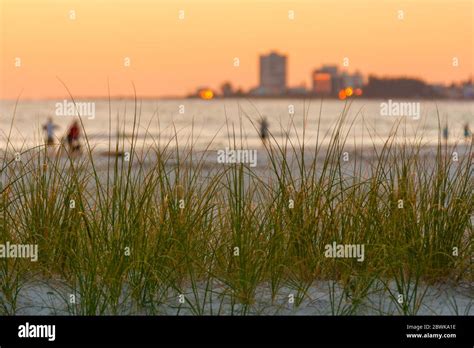 sunset at sarasota beach Stock Photo - Alamy