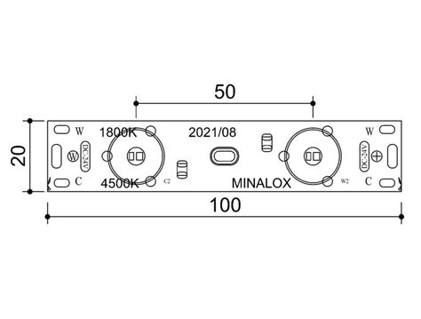 MINALOX BACKLIT LED BAR 12W 24V 4500K - Minalox.pl