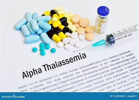 Alpha Thalassemia Treatment Stock Image - Image of leukemia, hematology ...