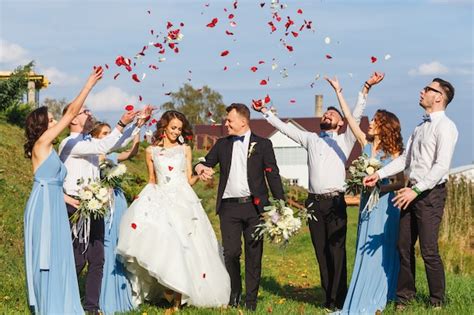 Premium Photo | Groomsmen and bridesmaids