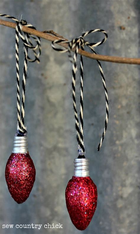 Creative Ideas - DIY Light Bulb Christmas Ornaments