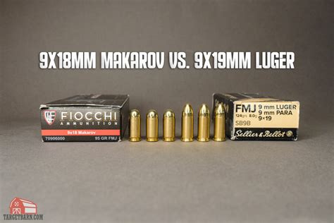 9mm Makarov vs. 9mm Luger - Caliber Comparison - TargetBarn.com