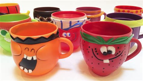 Set of All 9 Vintage Kool Aid Funny Face Plastic Cups Pillsbury Advertising 1969