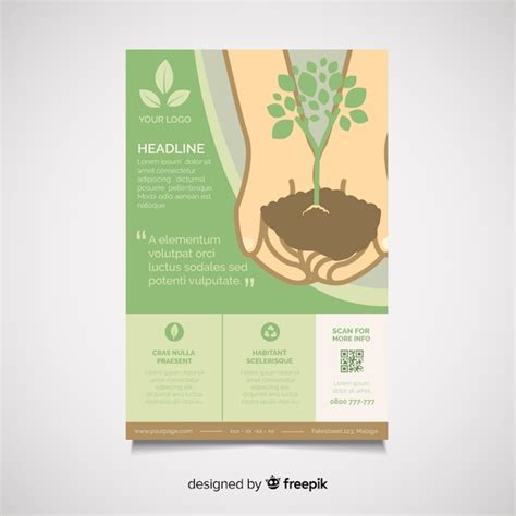 Free Vector | Nature flyer template