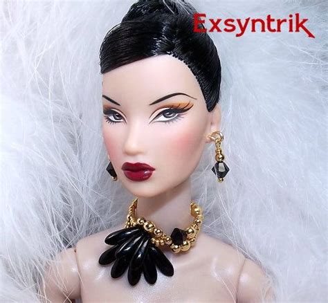PARIS Night-jet Black Swarovski Jewelry for 1:6 Scale Dolls | Etsy | Barbie hair, Hair jewelry ...