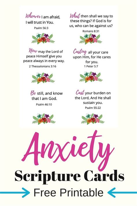 28 bible verses about anxiety plus free printable – Artofit