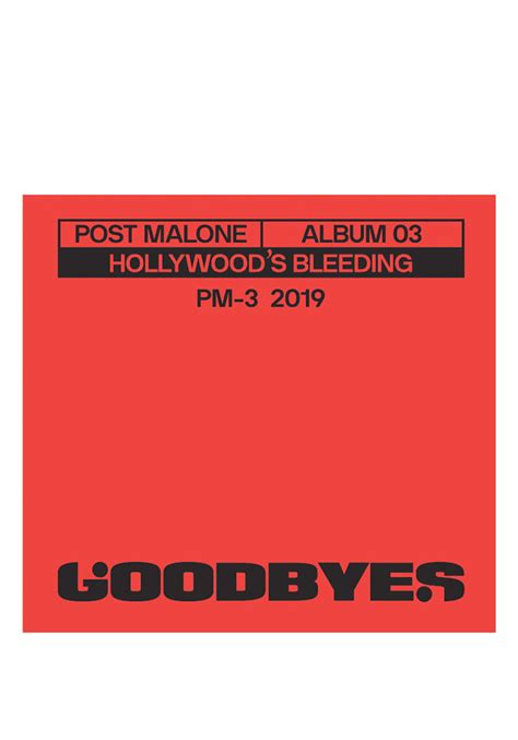 Post Malone-Goodbyes 3" Single Vinyl | Newbury Comics