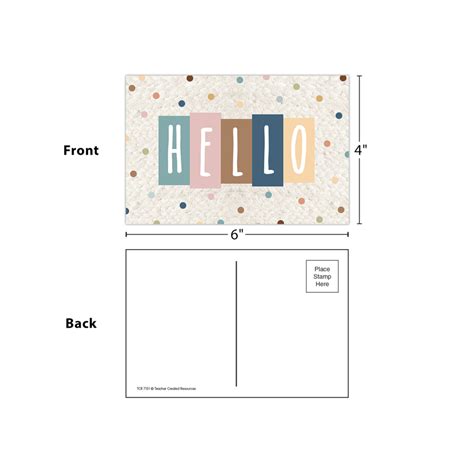 Everyone is Welcome Hello Postcards - TCR7151 | Teacher Created Resources