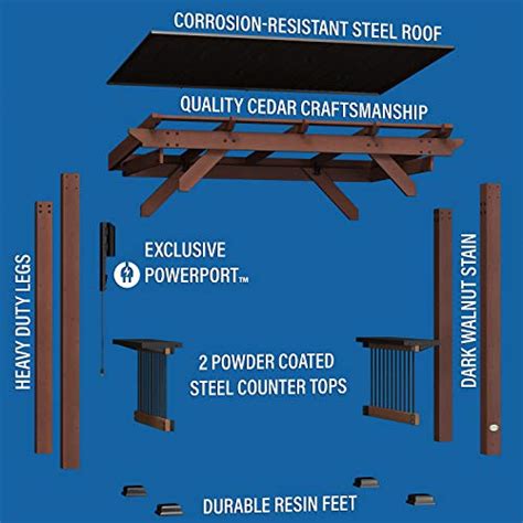 Backyard Discovery Saxony Wooden Grill Gazebo | sunshadegazebos