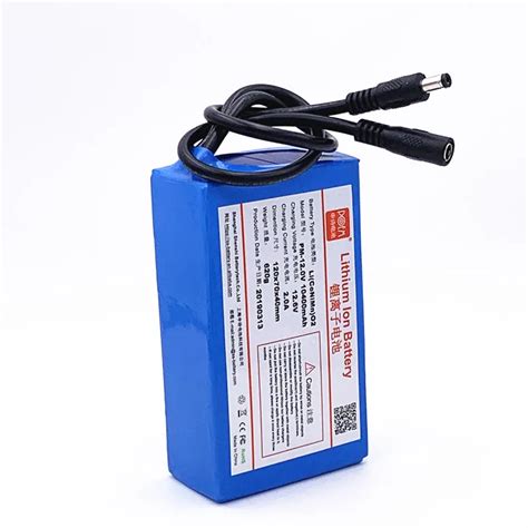 Universal Rechargeable Small 12 Volt Battery 12 Volt Thium Ion Battery Pack10ah For Medical ...