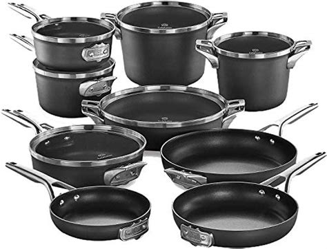 Calphalon 15-Piece Pots and Pans Set, Stackable Nonstick Kitchen ...