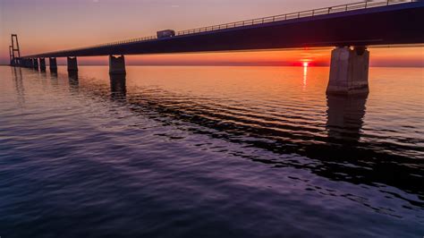 The Great Belt Bridge, Denmark | Dronestagram