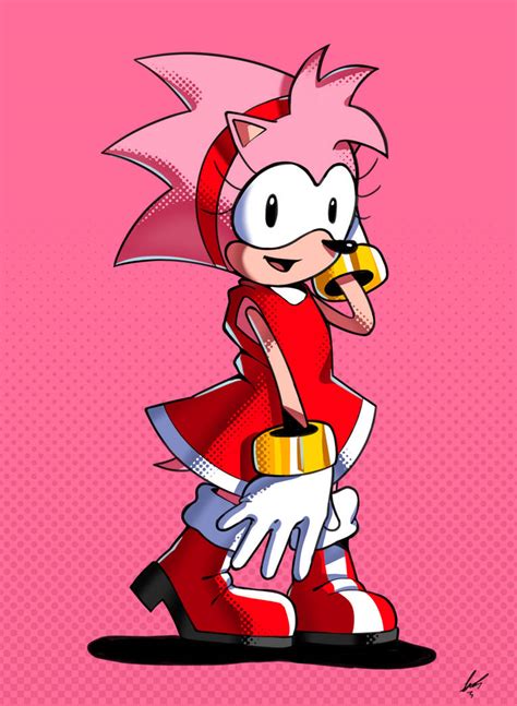 Classic (Modern?) Amy Rose by LauK-po on DeviantArt