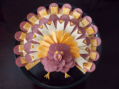 Summer sausage and Cheese Tray Turkey | Thanksgiving Thanksgiving ...