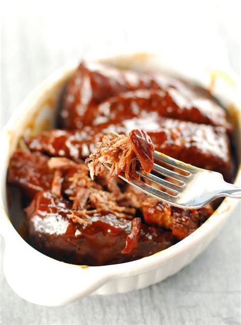 Super Saucy 3-Ingredient BBQ Ribs | AllFreeSlowCookerRecipes.com