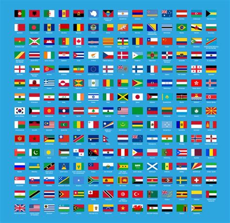 Vector Set of Flags of World | Free Vector Graphics | All Free Web Resources for Designer - Web ...