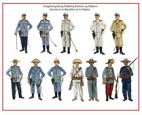 Philippine Forces' uniform from Revolution against the Spaniards to the ...