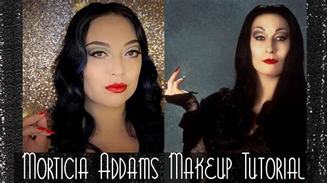 🖤Vintage Inspired Morticia Addams Makeup Tutorial🖤 - YouTube