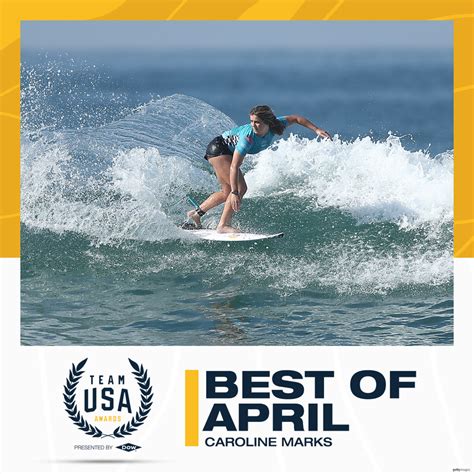 Caroline Marks is first surfer to win Team USA “Best of” Athlete Award - USA Surfing