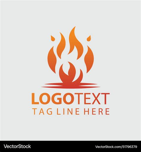 Flame logo Royalty Free Vector Image - VectorStock