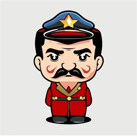 Premium Vector | Joseph stalin vector illustration cartoon